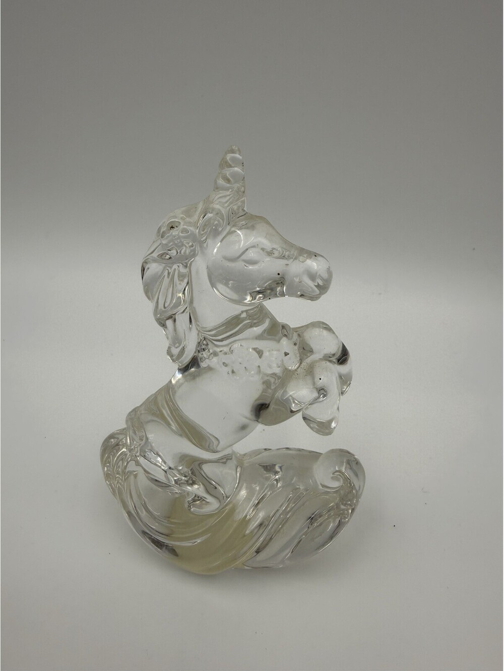 Princess House 24% Lead Crystal Figurine Rocking Unicorn Made In Germany